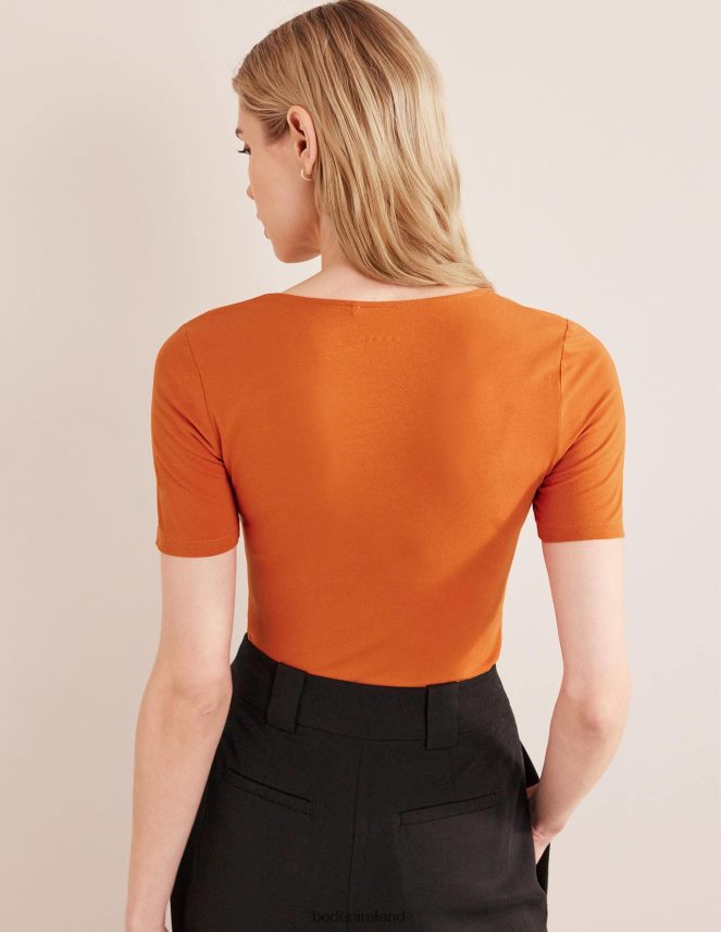 Rust Clothing Double Layer Short Sleeve Top Boden Women L466L61804