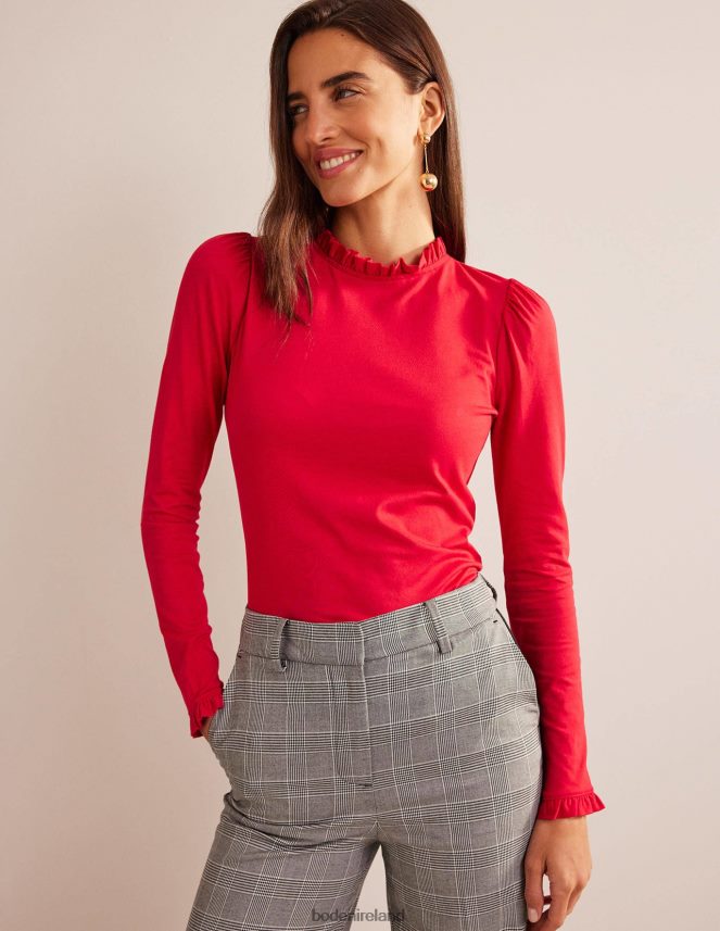 Salsa Clothing Supersoft Frill Detail Top Boden Women L466L6125