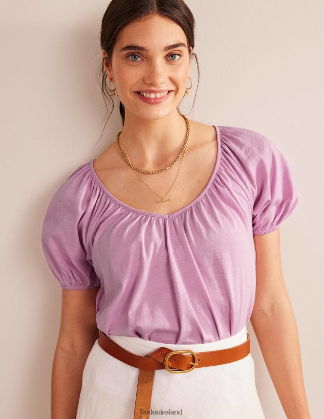 Soft Lavender Clothing V-Neck Jersey Swing Top Boden Women L466L6109