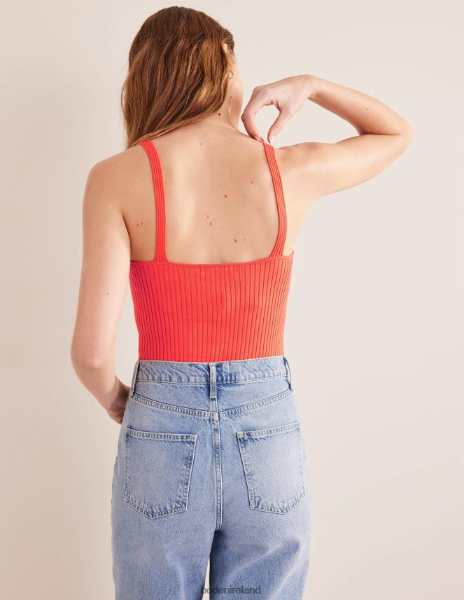 Watermelon Punch Clothing Ribbed Vest Top Boden Women L466L61932