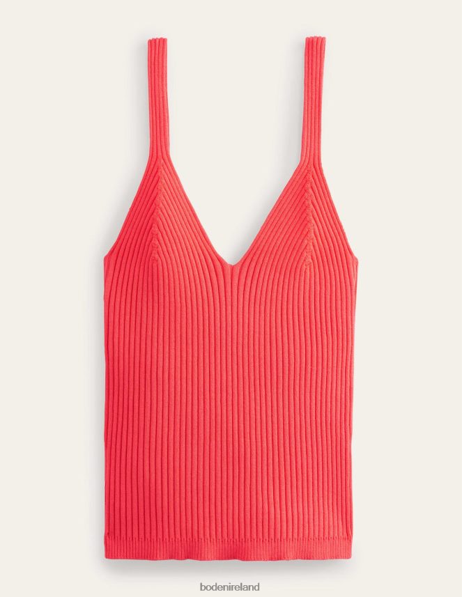 Watermelon Punch Clothing Ribbed Vest Top Boden Women L466L61932