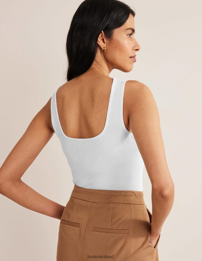 White Clothing Double Layer Square Neck Vest Boden Women L466L6116