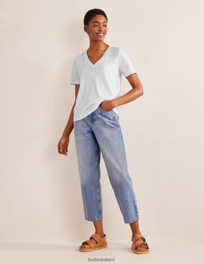 White Clothing Perfect V-Neck T-Shirt Boden Women L466L61080