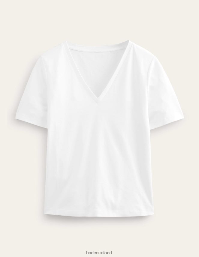 White Clothing Perfect V-Neck T-Shirt Boden Women L466L61080