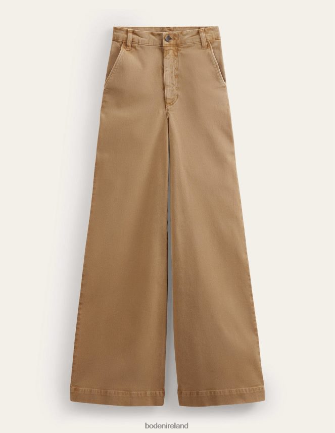 BROWN Clothing Casual Wide Leg Trousers Boden Women L466L61586