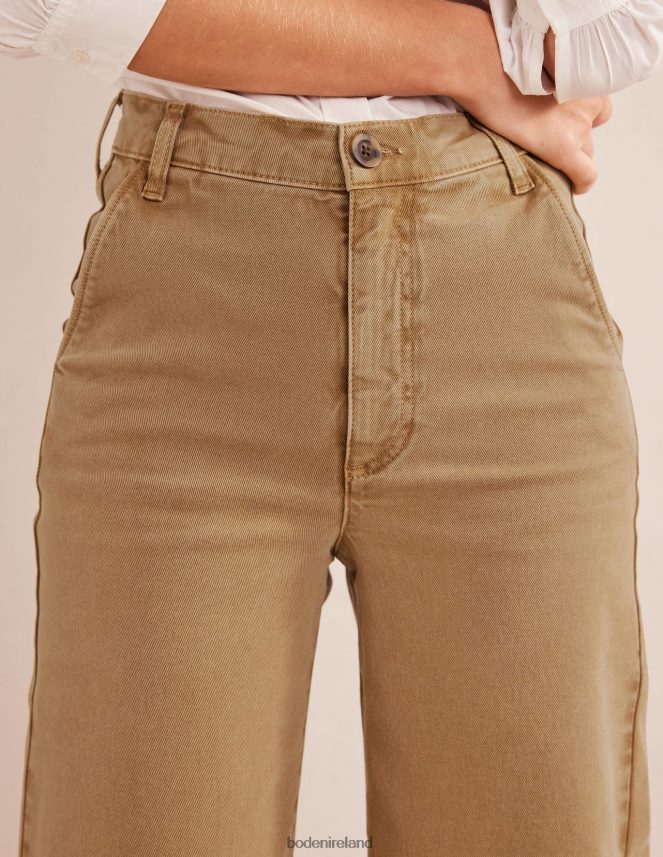 BROWN Clothing Casual Wide Leg Trousers Boden Women L466L61586