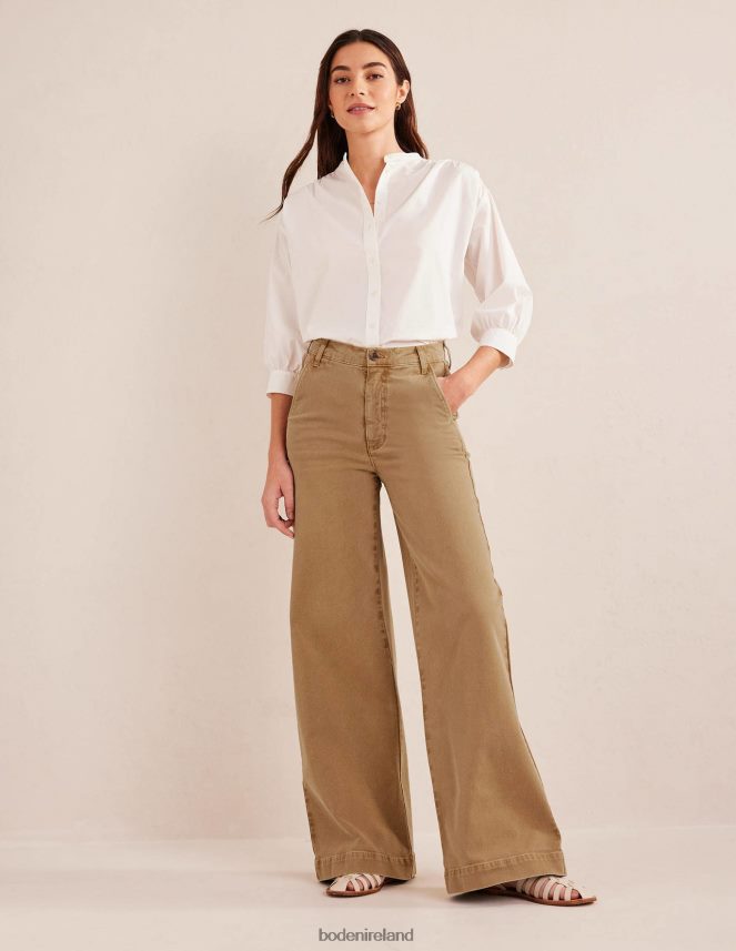 BROWN Clothing Casual Wide Leg Trousers Boden Women L466L61586