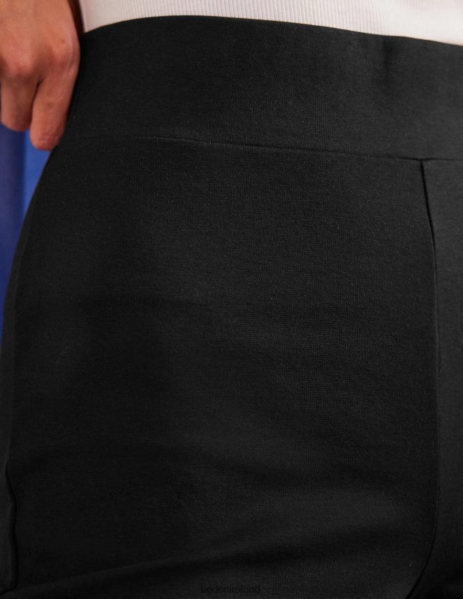 Black Clothing Cropped Jersey Trousers Boden Women L466L61644