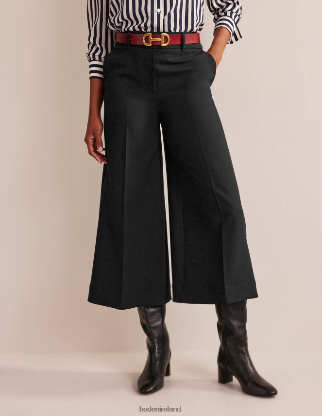 Black Clothing Fluid Wide-Leg Culottes Boden Women L466L6327