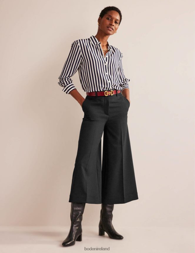 Black Clothing Fluid Wide-Leg Culottes Boden Women L466L6327