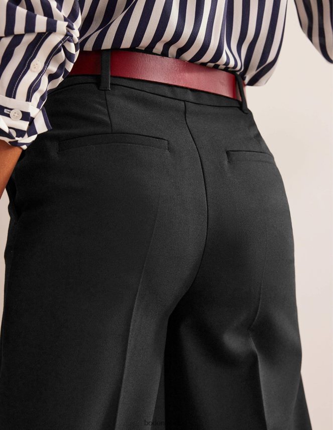 Black Clothing Fluid Wide-Leg Culottes Boden Women L466L6327