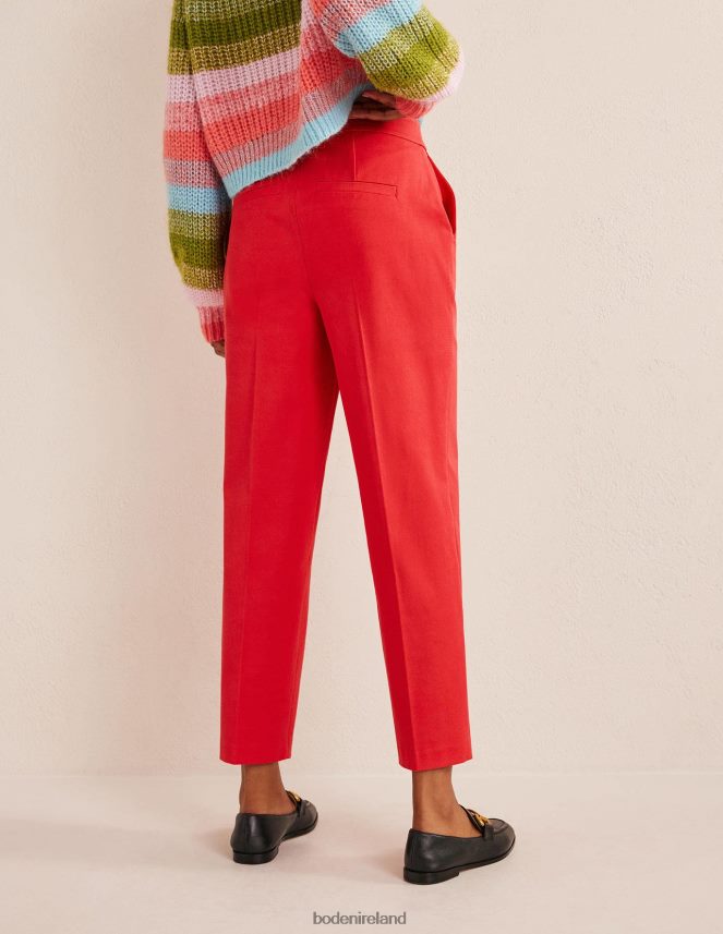 CAMELLIA Clothing Bi-Stretch Tapered Trousers Boden Women L466L61434