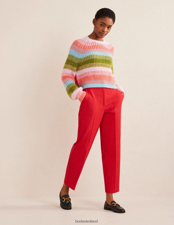 CAMELLIA Clothing Bi-Stretch Tapered Trousers Boden Women L466L61434