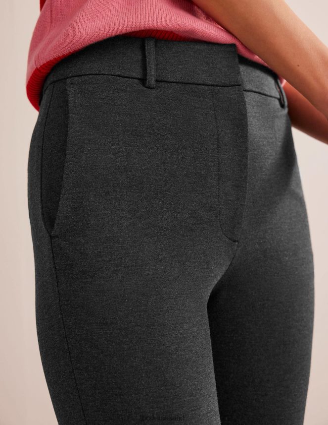 Charcoal Marl Clothing Highgate Jersey Trousers Boden Women L466L6321