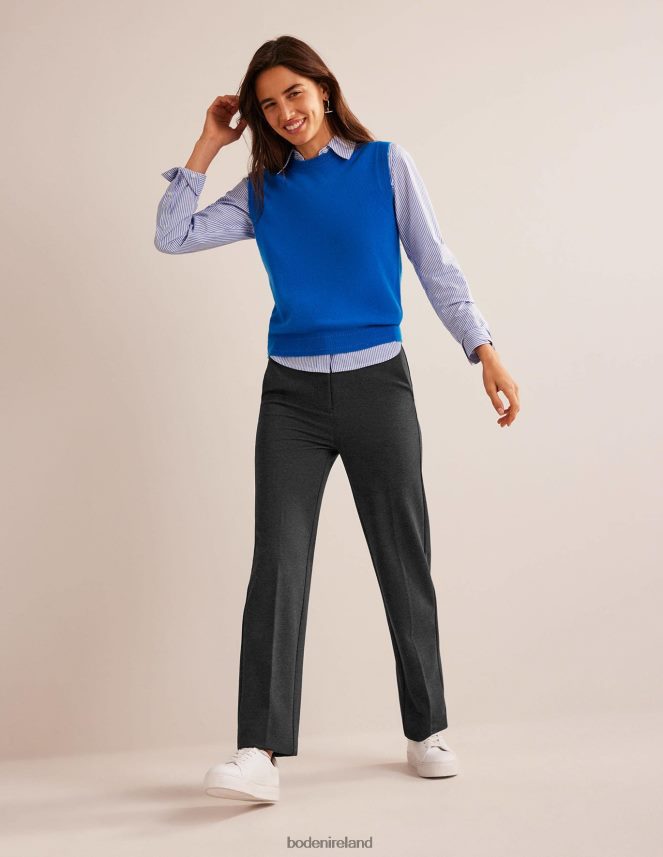 Charcoal Marl Clothing Pimlico Jersey Trousers Boden Women L466L6322