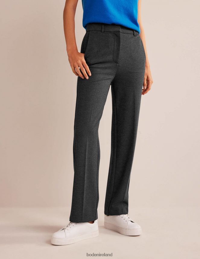 Charcoal Marl Clothing Pimlico Jersey Trousers Boden Women L466L6322