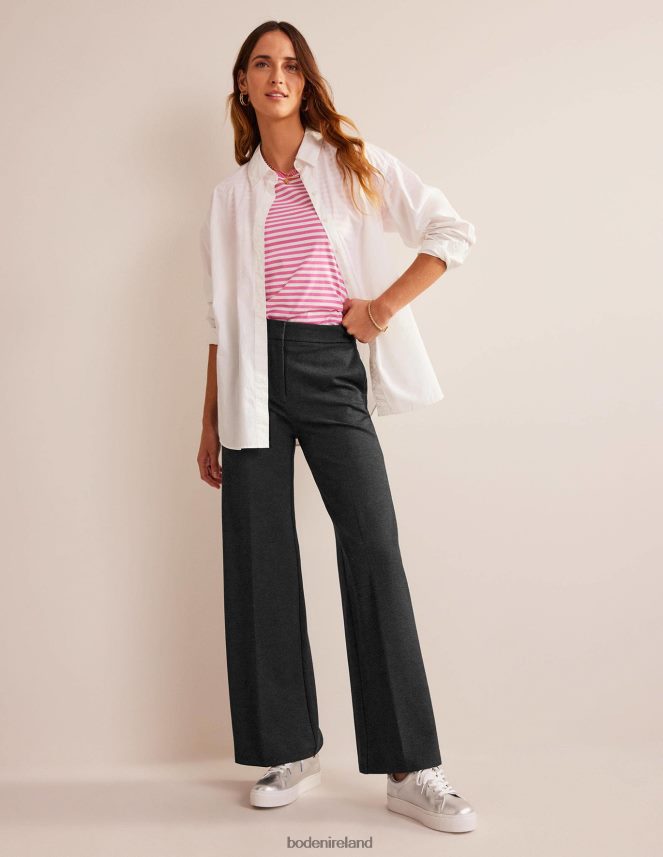 Charcoal Marl Clothing Westbourne Jersey Trousers Boden Women L466L6324