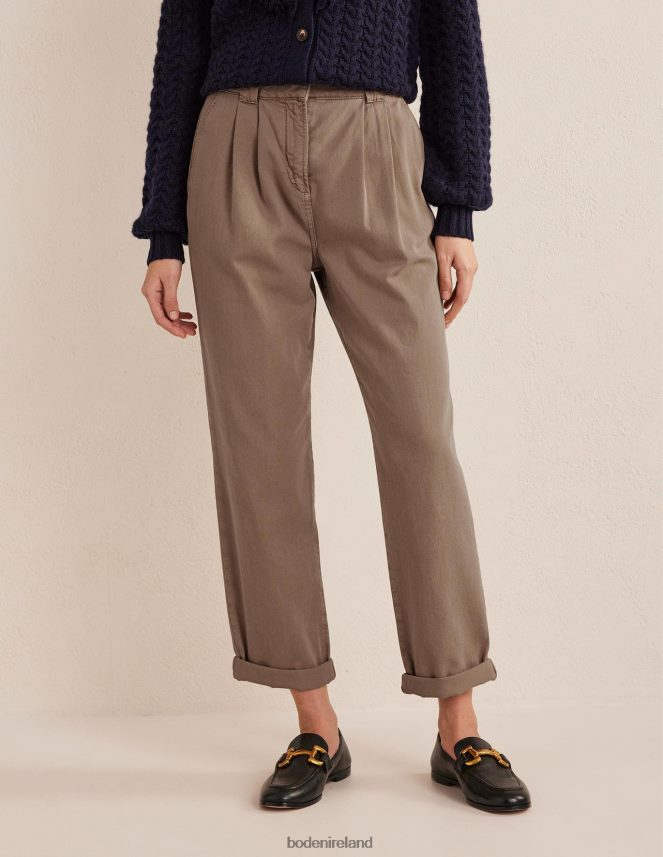 Doe Clothing Washed Cotton Casual Trousers Boden Women L466L62216