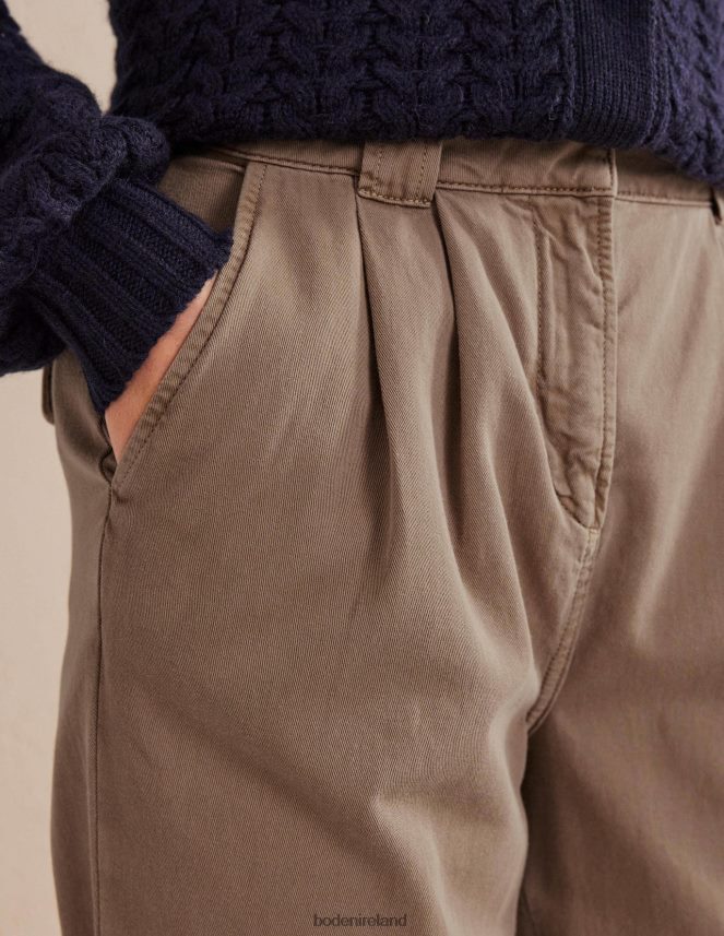 Doe Clothing Washed Cotton Casual Trousers Boden Women L466L62216