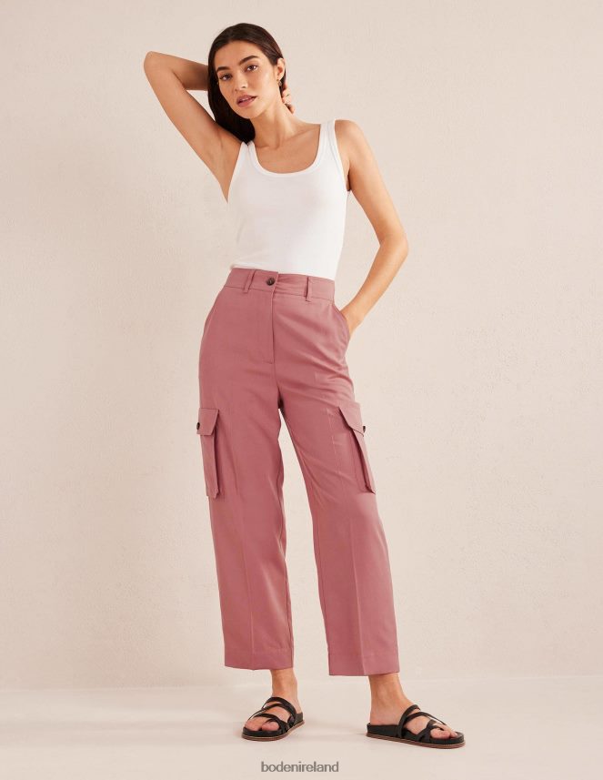 Dusty Rose Clothing Tencel Cargo Trousers Boden Women L466L61557