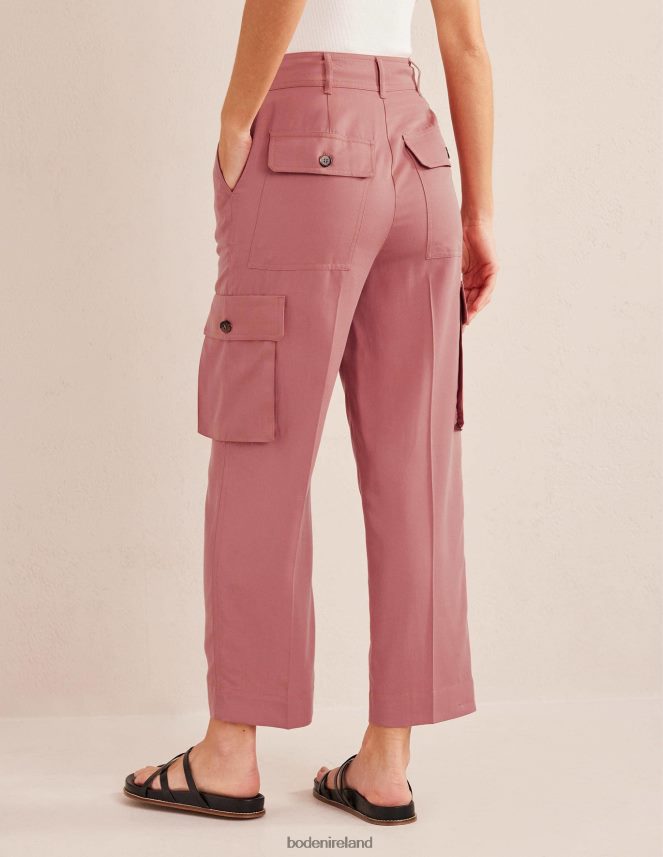 Dusty Rose Clothing Tencel Cargo Trousers Boden Women L466L61557