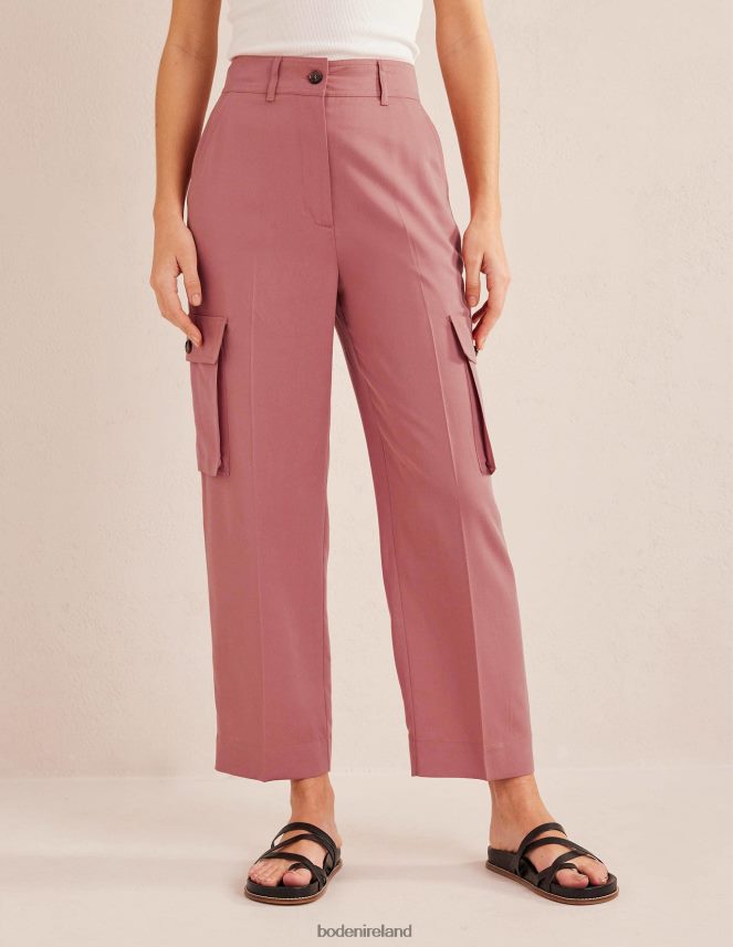 Dusty Rose Clothing Tencel Cargo Trousers Boden Women L466L61557