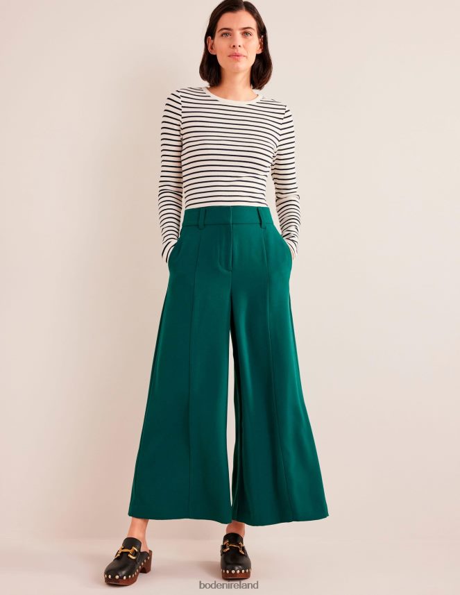 Emerald Green Clothing Fluid Wide Leg Culottes Boden Women L466L62284