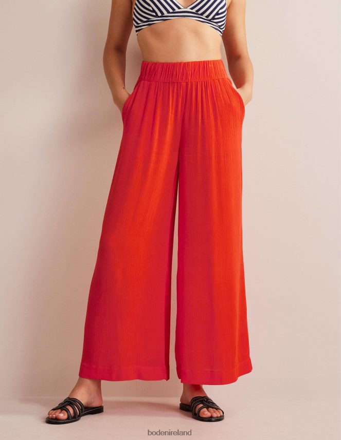 FIREWORK Clothing Crinkle Wide Leg Trousers Boden Women L466L61542