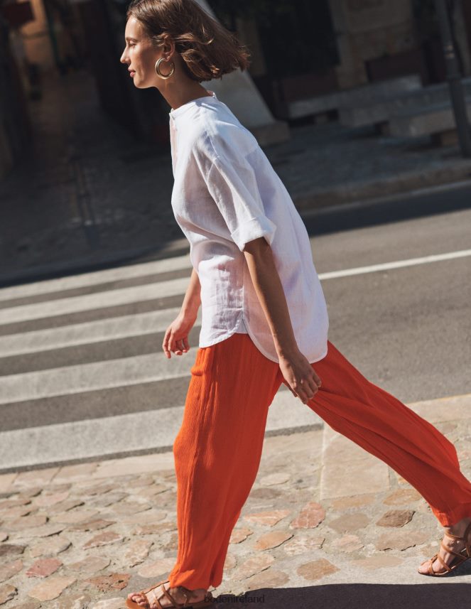 FIREWORK Clothing Crinkle Wide Leg Trousers Boden Women L466L61542