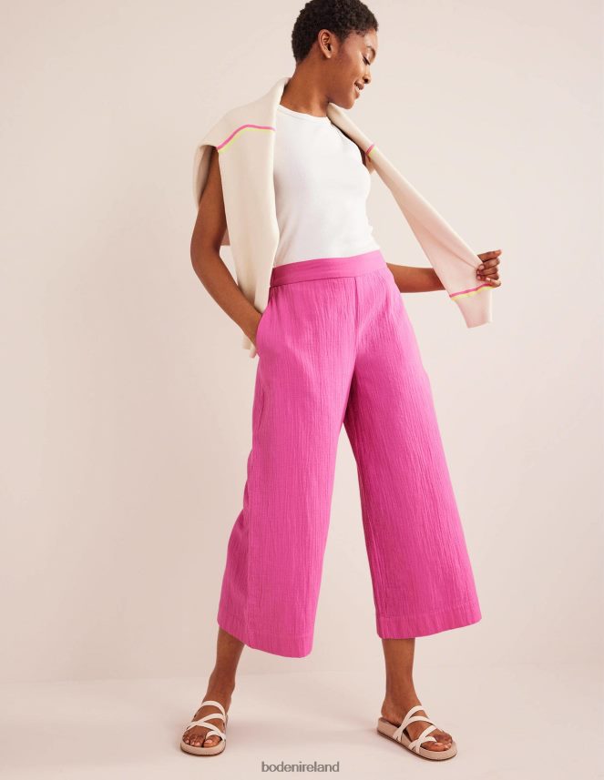 Festival Pink Clothing Pull-on Cheesecloth Trousers Boden Women L466L61421