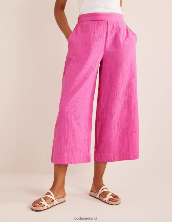 Festival Pink Clothing Pull-on Cheesecloth Trousers Boden Women L466L61421