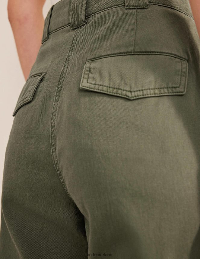 Kale Clothing Washed Cotton Casual Trousers Boden Women L466L62551