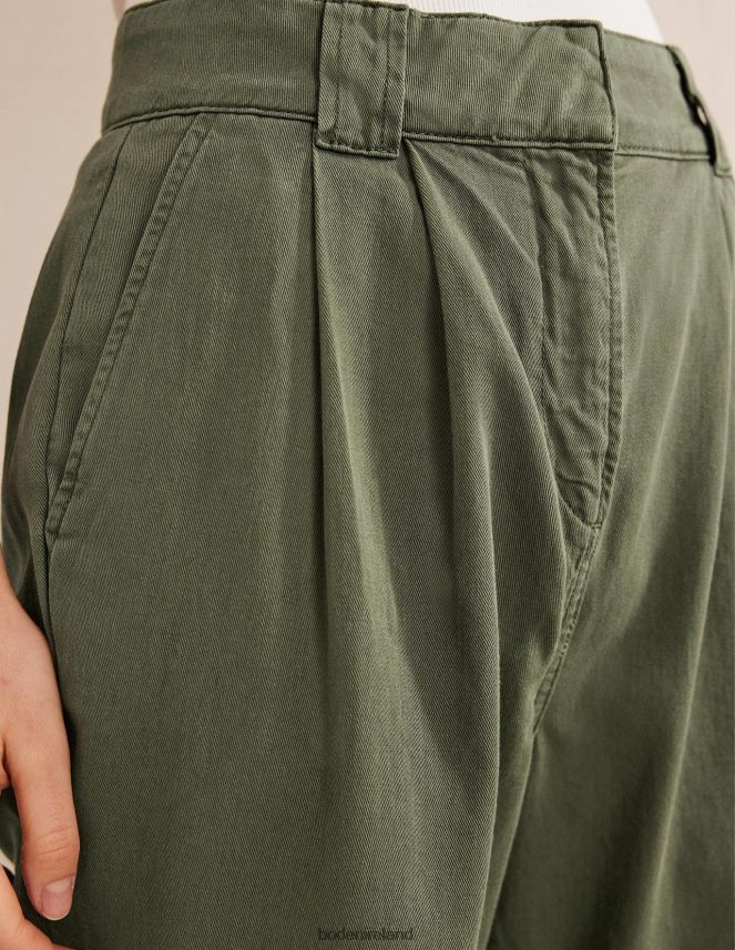 Kale Clothing Washed Cotton Casual Trousers Boden Women L466L62551