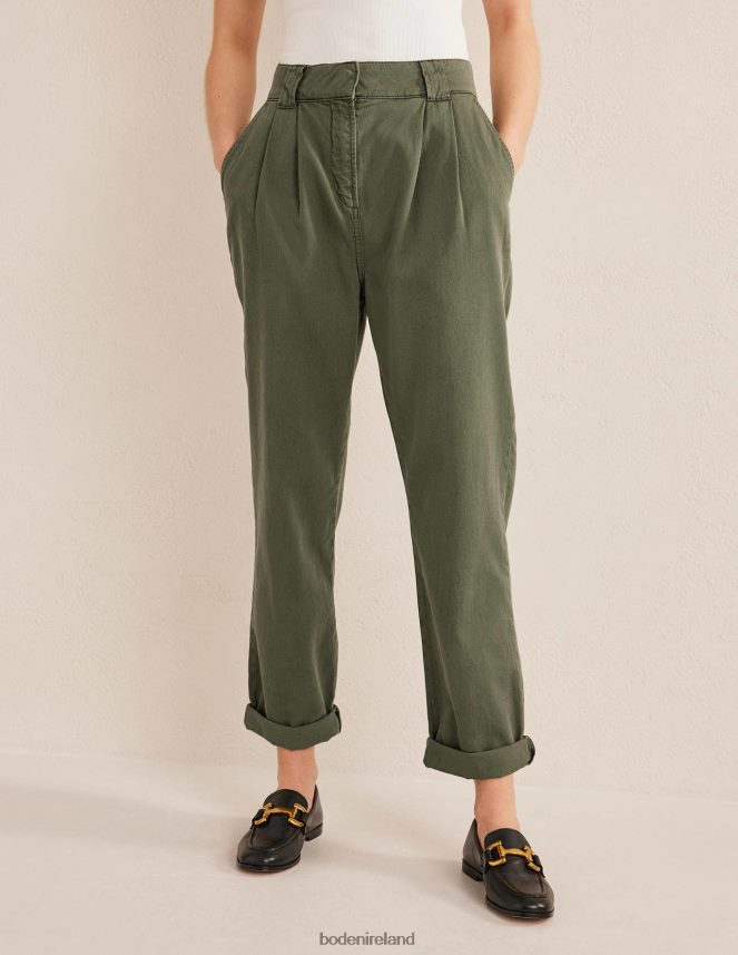 Kale Clothing Washed Cotton Casual Trousers Boden Women L466L62551