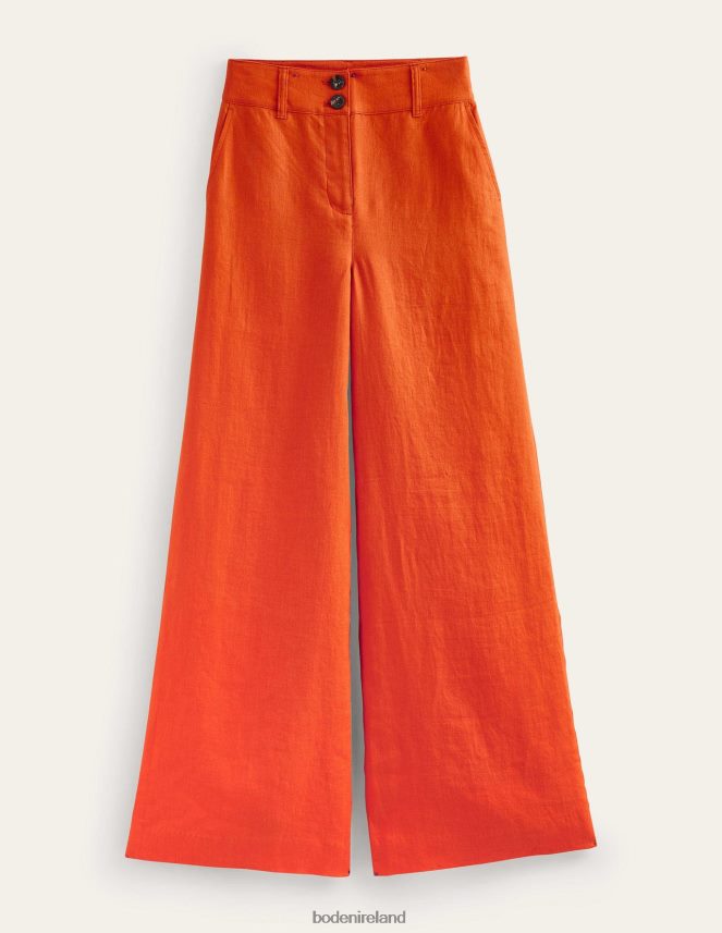 Kumquat Clothing Highbury Linen Trousers Boden Women L466L6333