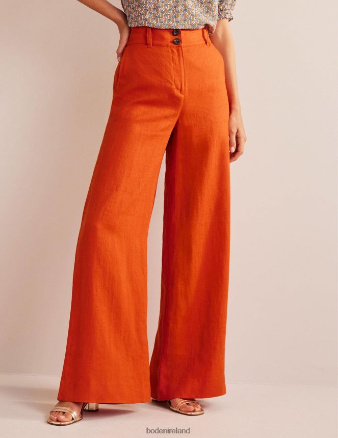 Kumquat Clothing Highbury Linen Trousers Boden Women L466L6333
