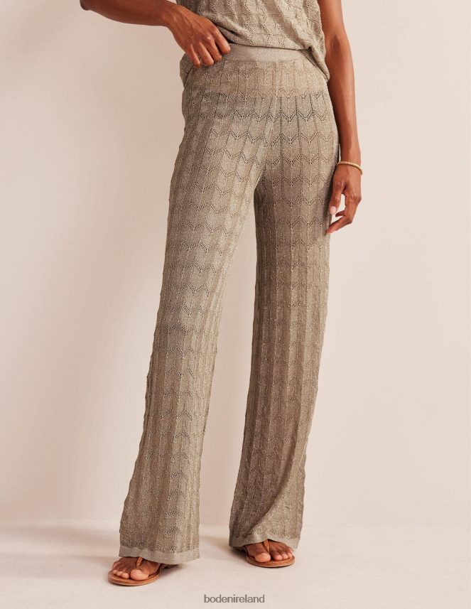 Metallic Stone Clothing Knitted Beach Trousers Boden Women L466L6318