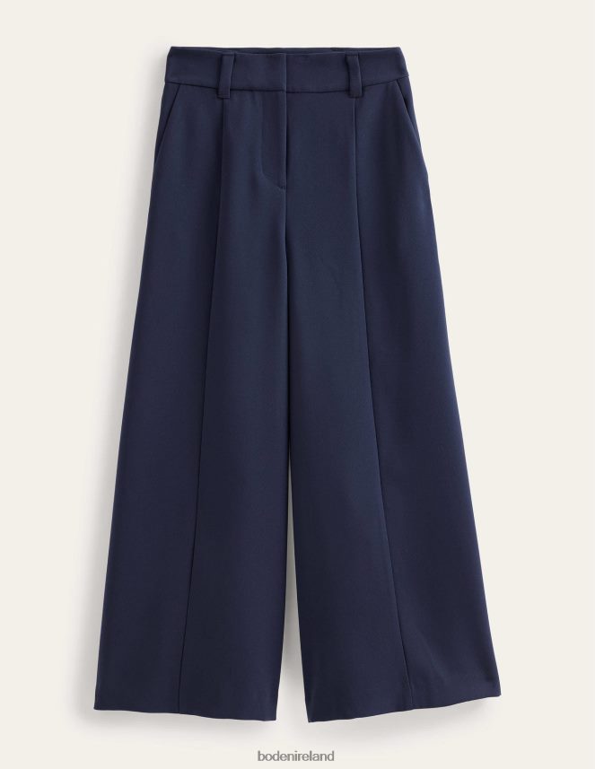 Navy Clothing Fluid Wide Leg Culottes Boden Women L466L6980