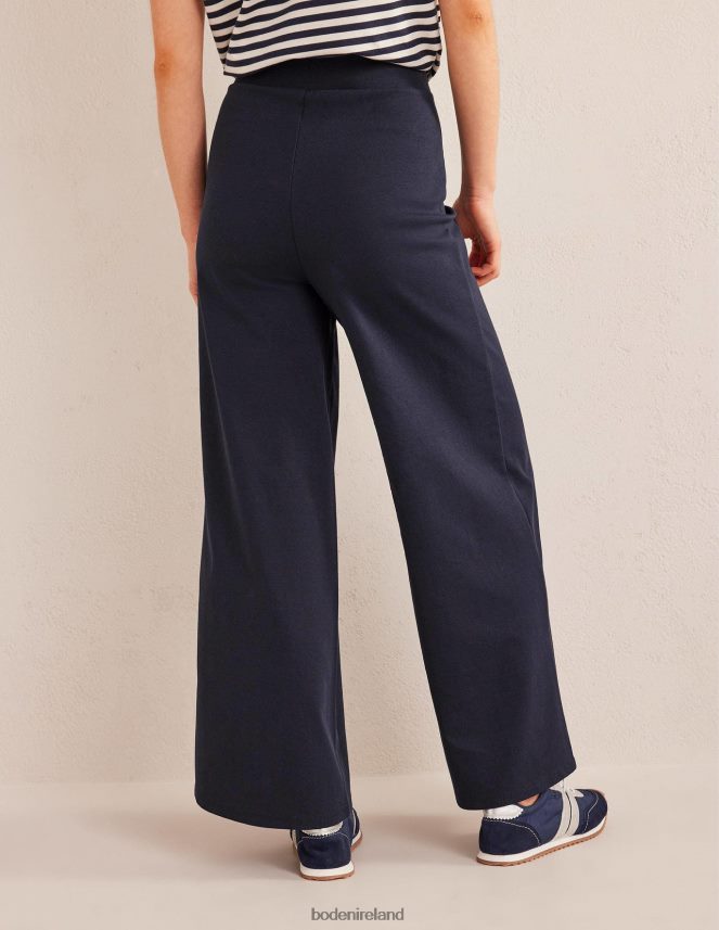 Navy Clothing Wide Leg Jersey Trousers Boden Women L466L62498