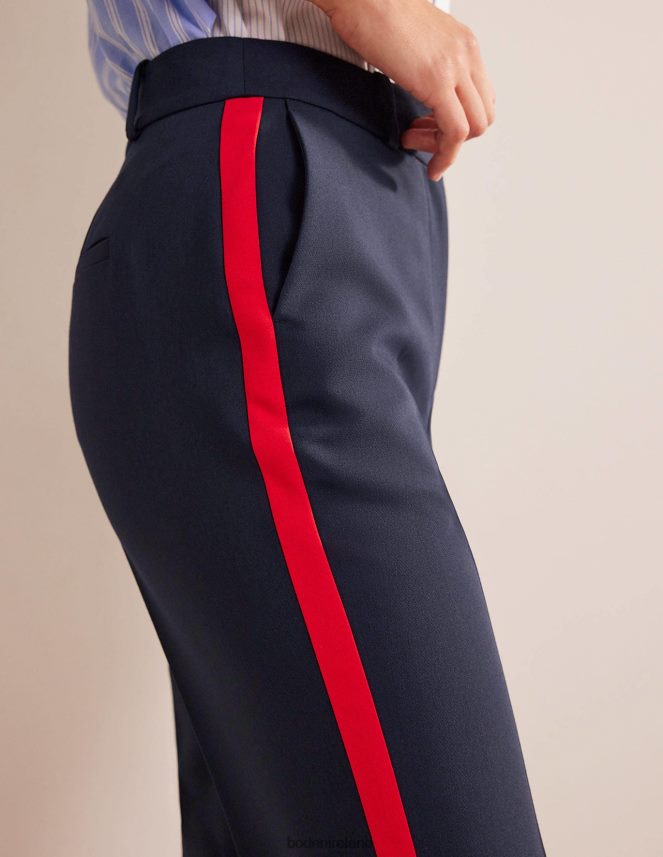 Navy w/side stripe Clothing Kew Side Stripe Trousers Boden Women L466L6329