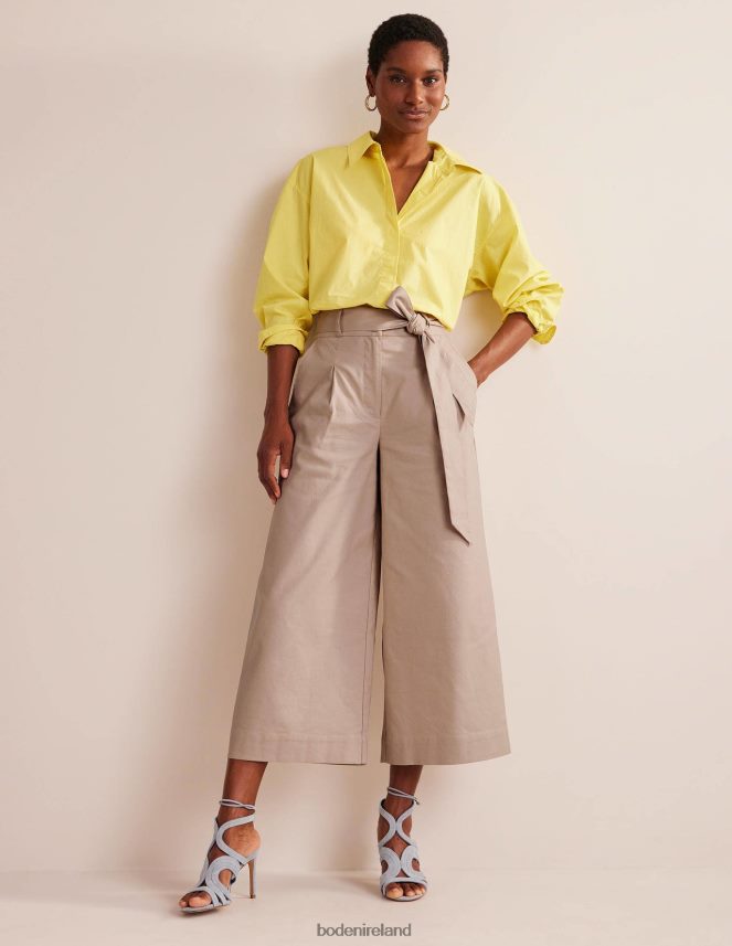 Rope Clothing Cropped Wide-Leg Trousers Boden Women L466L6339