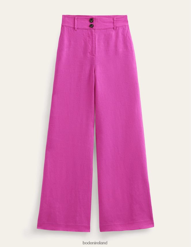Rose Violet Clothing Highbury Linen Trousers Boden Women L466L62588