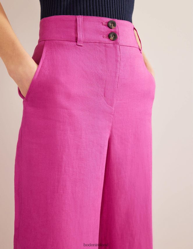 Rose Violet Clothing Highbury Linen Trousers Boden Women L466L62588