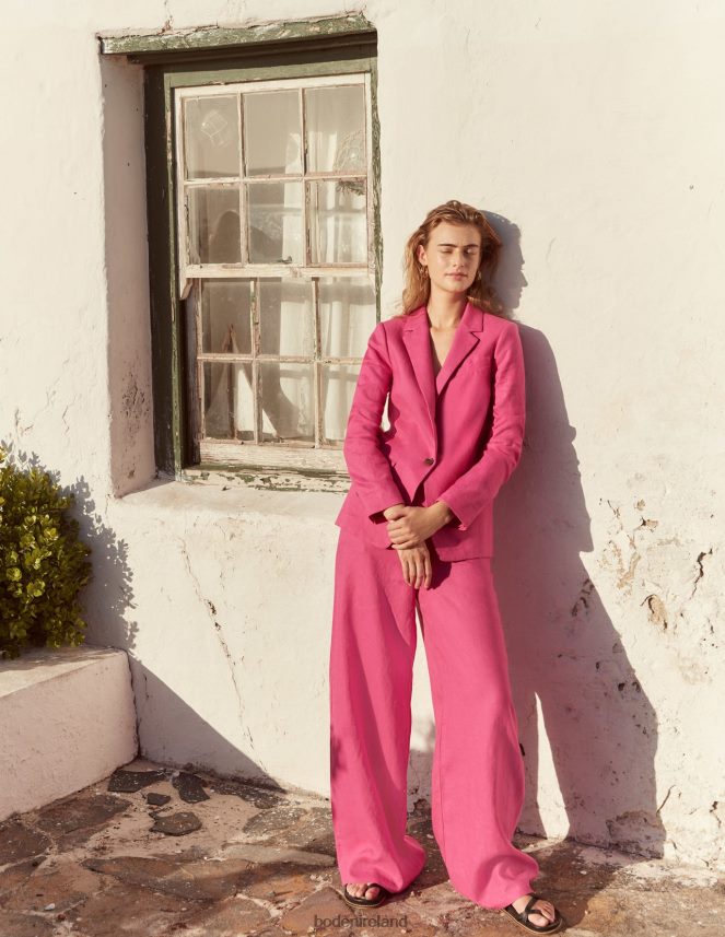 Rose Violet Clothing Highbury Linen Trousers Boden Women L466L62588