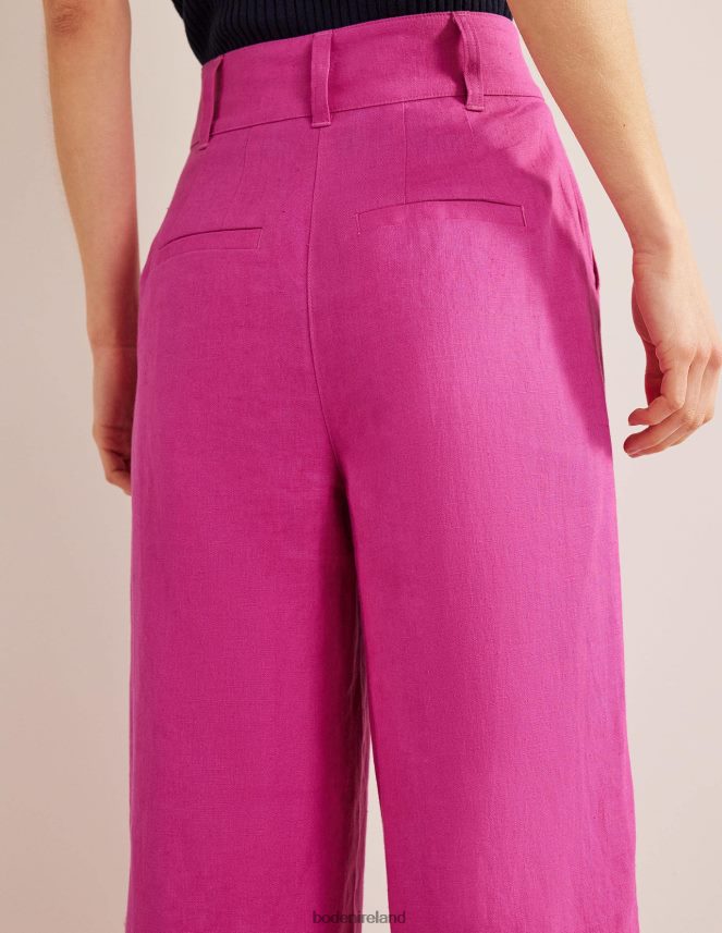Rose Violet Clothing Highbury Linen Trousers Boden Women L466L62588