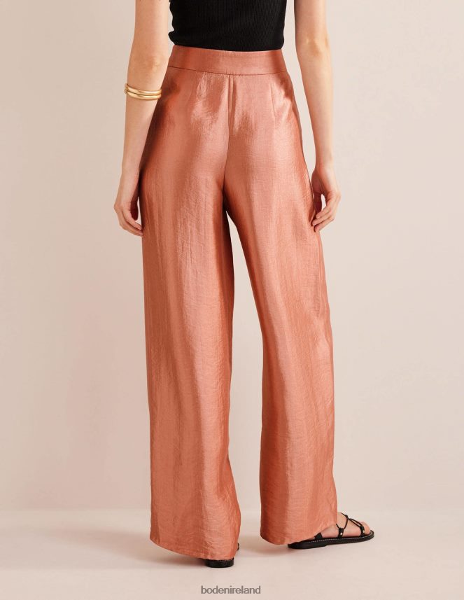 Satin Clothing High Rise Palazzo Trousers Boden Women L466L61022