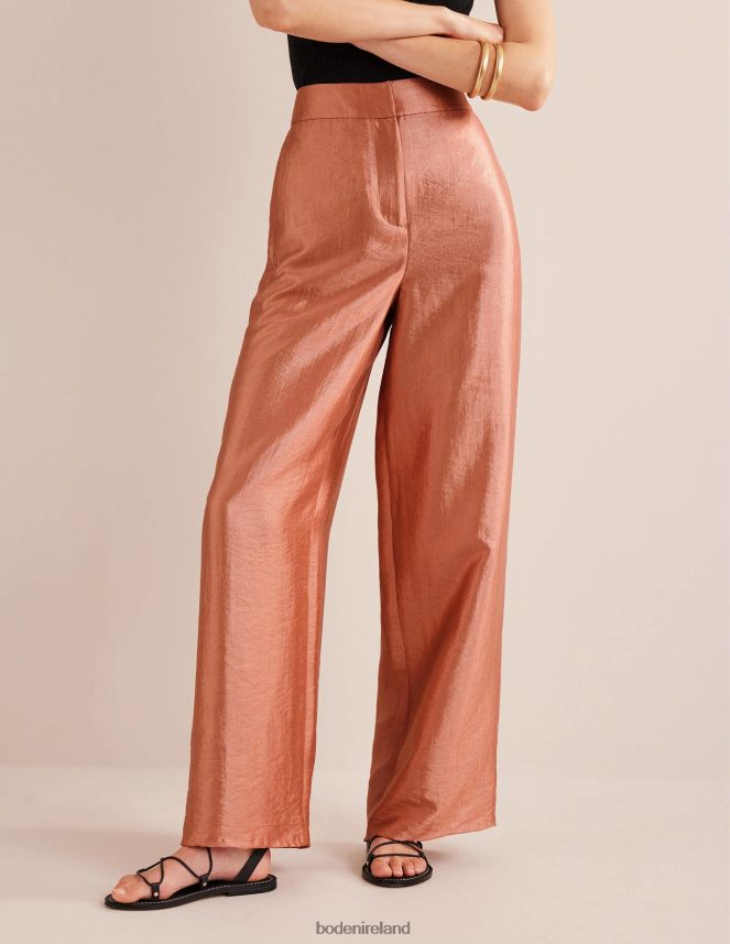 Satin Clothing High Rise Palazzo Trousers Boden Women L466L61022