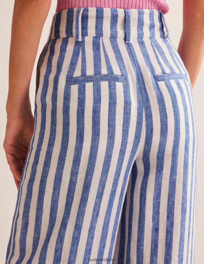 Stripe Clothing Highbury Linen Trousers Boden Women L466L6963