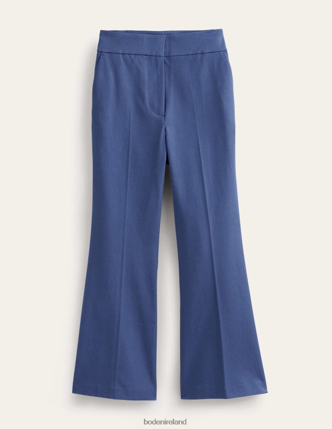 True Blue Clothing Bi-Stretch Crop Flare Trousers Boden Women L466L62280