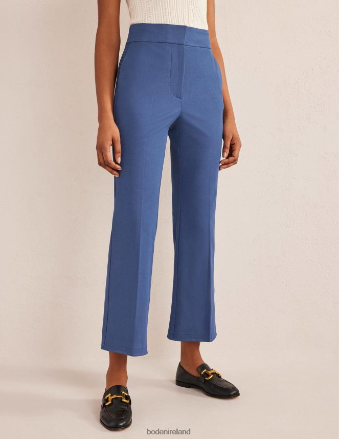 True Blue Clothing Bi-Stretch Crop Flare Trousers Boden Women L466L62280